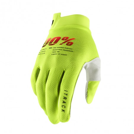 100% ITRACK JAUNE FLUO GANTS