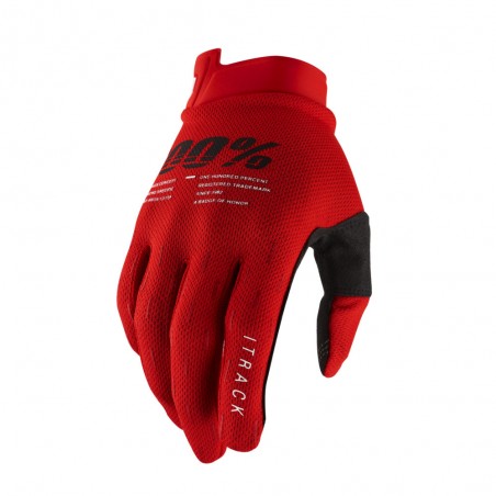 100% ITRACK ROUGE GANTS