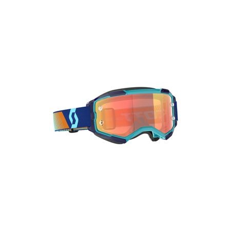 Masque Scott Fury 2023 Royal Bleu Ecran Iridium Orange