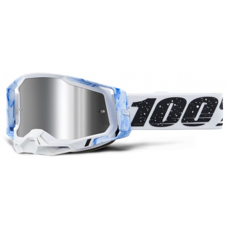 Masque 100% RACECRAFT 2 Mixos Écran Iridium Argent