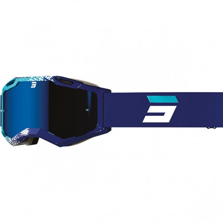 Masque Cross Shot Iris 2.0 Solid 2022 Bleu glossy  - Ecran Iridium