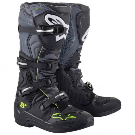 Botte Alpinestars Tech 5 Noir Gris Jaune