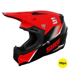 Casque Shot Blanc / Rouge Core Comp MIPS 22-06 2023