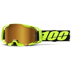 Masque 100% ARMATIC Jaune Fluo Ecran Iridium Or