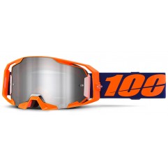 Masque 100% ARMATIC Orange Fluo Ecran Iridium Argent