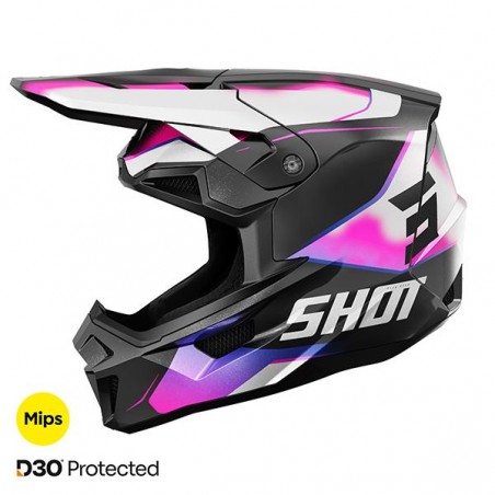 Casque Shot Lite 2025 Bleu Pink Pearly