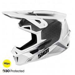 Casque Shot Lite 2025 Noir Blanc Pearly