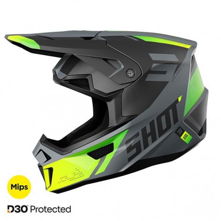 Casque Shot Lite 2025 Neon Jaune Matt