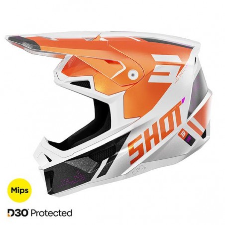 Casque Shot Lite 2025 Orange Pearly