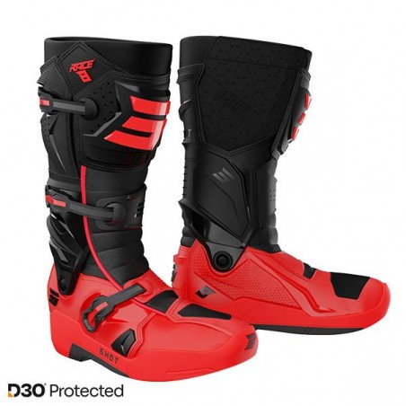 Bottes Shot Race 8 Rouge Noir