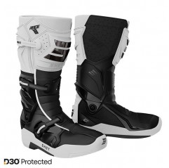 Bottes Shot Race 8 Blanc Noir Chrome