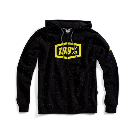 100% SYNDICATE BLACK/LIME HOODIE ZIP