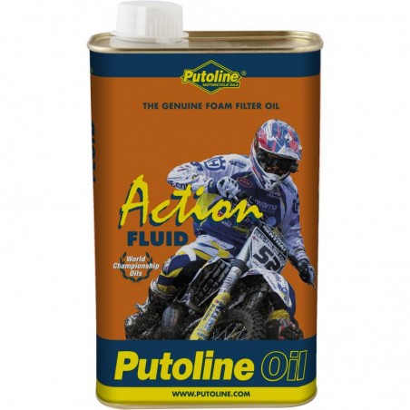 Huile de filtre à air en mousse Putoline Action Fluid (1 Litre)