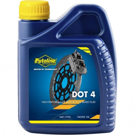 Liquide de frein Putoline DOT 4 Brake Fluid (500ml)