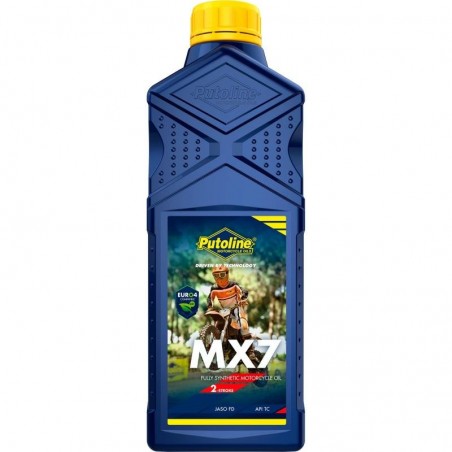 Huile moteur 2T synthétique Putoline MX7 (1 Litre)