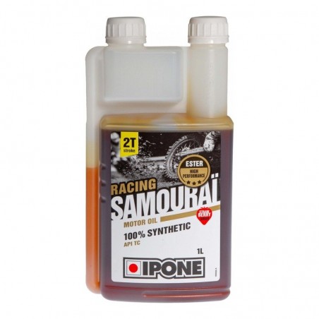 Huile moteur 2T Ipone Samouraï Racing Fraise 1l