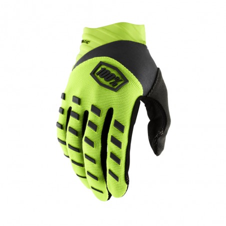 100% AIRMATIC JAUNE FLUO/NOIR GANTS